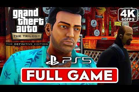 GTA VICE CITY DEFINITIVE EDITION Gameplay Walkthrough FULL GAME [4K 60FPS PS5] - No Commentary -..