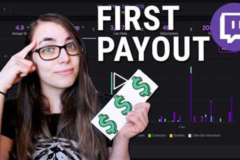 MY FIRST TWITCH CHECK: How much do small twitch streamers make