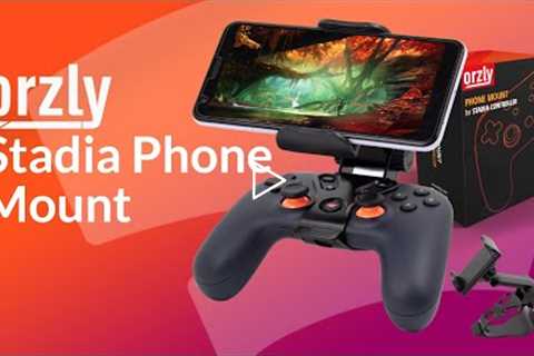 Stadia Controller Phone Mount - Orzly Google Stadia Power Support Claw Alternative