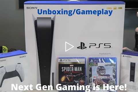 Sony PS5 Unboxing, Accessories & Gameplay