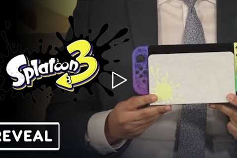 Splatoon 3 Special Edition Nintendo Switch OLED and Pro Controller Reveal | Nintendo Treehouse