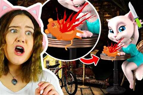 Testing The CREEPY TALKING ANGELA & TOM App for the 1st Time