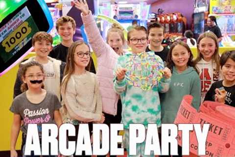 WILD 10TH BIRTHDAY PARTY | HOW TO WIN AT EVERY ARCADE GAME | 10,000 TICKET AND TOKEN ARCADE HACK