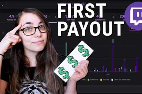 MY FIRST TWITCH CHECK: How much do small twitch streamers make