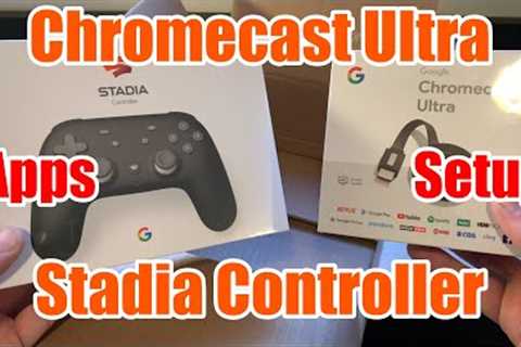 Stadia Setup - Chromecast Ultra - Stadia Controller - A quick look at setup / gaming on 4k TV and PC