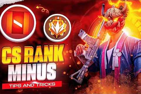 CS Rank Minus Tips and Tricks 😂 First Time On Youtube | CS Rank Tips and Tricks | Win Every CS Rank