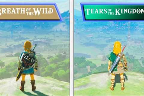 Zelda Tears of the Kingdom VS Breath of the Wild | Graphics & Framerate Comparison | Tech Review