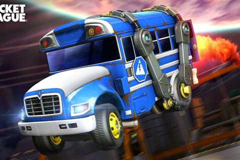 Free Fortnite Battle Bus Vehicle Available in Rocket League