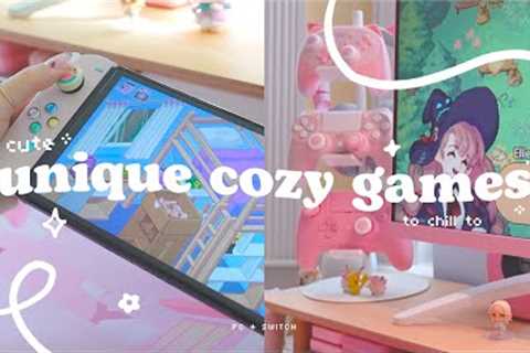 🍒 cute + cozy games for comfy vibes only | pc & nintendo switch games to chill to ✧