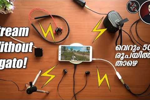 Stream Pubg Mobile Without Elgato under 500 Rupees! Cheapest Streaming Setup Tutorial in Malayalam