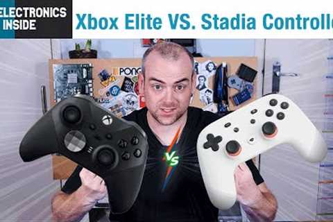 Teardown/Comparison of the Xbox Elite Series 2 vs Google Stadia Controllers - The Electronics Inside