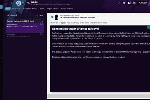 FM 24 Takeovers Guide: Can You Trigger a Takeover in Football Manager 2024?