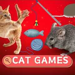 Cat Games | Games For Cats To Watch 🐱📺🐜🐰 - Cat Games on Screen
