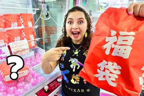 Lucky Surprise Bags Claw Machine at the Arcade!