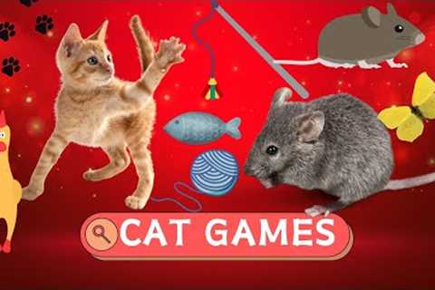 Cat Games | Games For Cats To Watch 🐱📺🐜🐰 - Cat Games on Screen