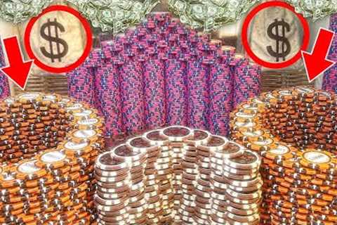 $100,000,000.00 BUY IN! ATTEMPTING TO GET RICH AT THE CASINO! HIGH LIMIT COIN PUSHER MEGA JACKPOT!!!