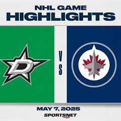 NHL Game 1 Highlights | Stars vs. Jets - May 7, 2025