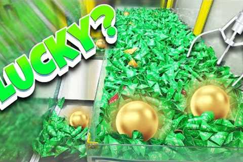 Will we Find a Lucky Green Ticket from this Claw Machine!