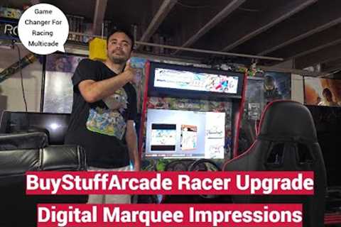 Buy Stuff Arcade Store Canada Sit-Down Racing Arcade Cabinet Digital Marquee Upgrade - Game Changer!